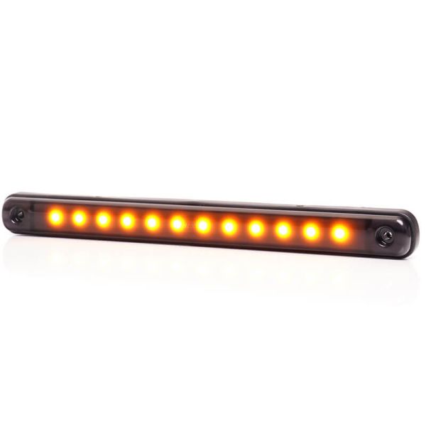 Barre de Position LED Ambar Gamme Noire W276 - 12V/24V - Ambre, Blanc, Rouge