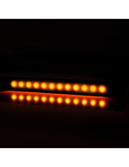Barra de Posição LED Âmbar Preto Faixa W276 - 12V/24V - Âmbar, Branco, Vermelho