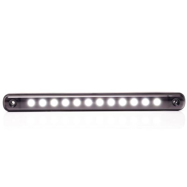 Barra de posição LED Branco Faixa Preto W276 - 12V/24V - Âmbar, Branco, Vermelho