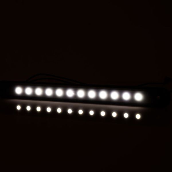 Barra de posição LED Branco Faixa Preto W276 - 12V/24V - Âmbar, Branco, Vermelho