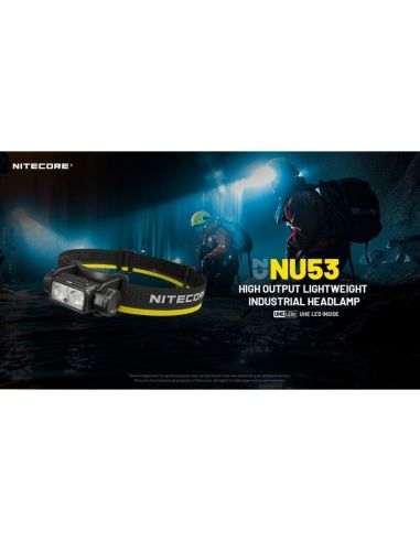 Linterna Frontal LED NU53 NITECORE 2000Lm Recargable USB-C | LeonLeds