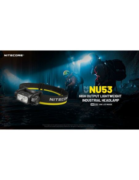 Linterna Frontal LED NU53 NITECORE 2000Lm Recargable USB-C | LeonLeds