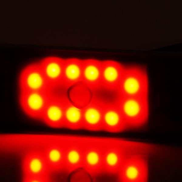 Lâmpada de Posição LED W275.2 PRETA - Âmbar, Branca, Vermelha - 12V/24V. 12 LEDs vermelhos visíveis