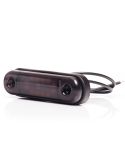 Lámpara de Posición LED W275.2 BLACK - Ámbar, Blanca, Roja - 12V/24V. 12 LEDs Visibles Rojo