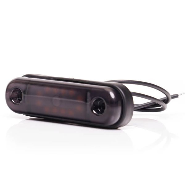 Feu de Position LED W275.2 NOIR - Ambre, Blanc, Rouge - 12V/24V. 12 LED rouges visibles