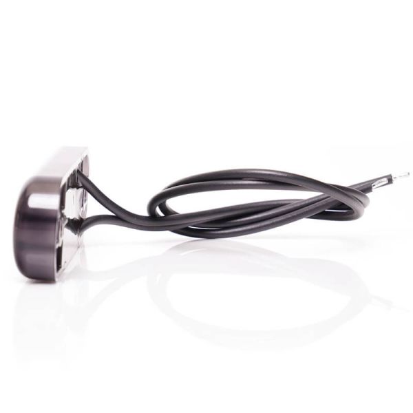 Lámpara de Posición LED W275.2 BLACK - Ámbar, Blanca, Roja - 12V/24V. 12 LEDs Visibles Rojo