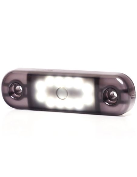 Lâmpada de Posição LED W275.2 PRETA - Branca - 12V/24V. 12 LEDs visíveis
