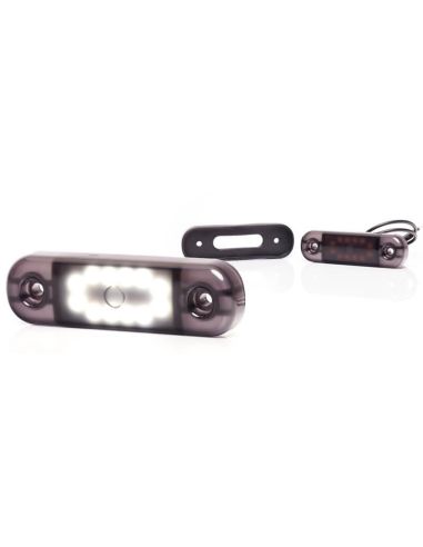Feu de Position LED W275.2 NOIR - Blanc - 12V/24V. 12 LED visibles