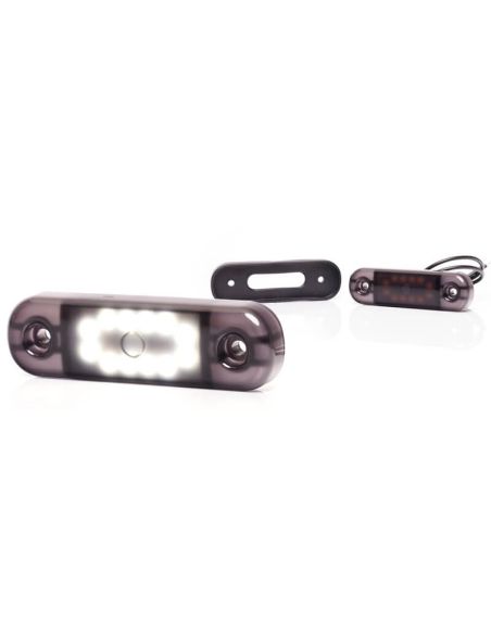 Feu de Position LED W275.2 NOIR - Blanc - 12V/24V. 12 LED visibles