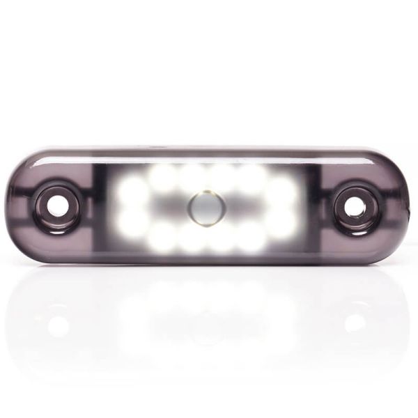 Feu de Position LED W275.2 NOIR - Blanc - 12V/24V. 12 LED visibles