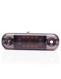 Lámpara de Posición LED W275.2 BLACK - Ámbar, Blanca, Roja - 12V/24V. 12 LEDs Visibles Ambar
