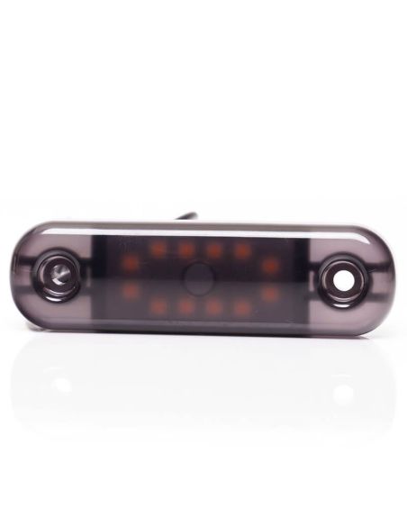 Lámpara de Posición LED W275.2 BLACK - Ámbar, Blanca, Roja - 12V/24V. 12 LEDs Visibles Ambar