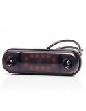 Lámpara de Posición LED W275.2 BLACK - Ámbar, Blanca, Roja - 12V/24V. 12 LEDs Visibles Ambar