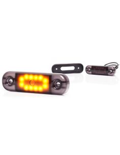 Lámpara de Posición LED W275.2 BLACK - Ámbar, Blanca, Roja - 12V/24V. 12 LEDs Visibles Ambar 2