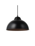 Luminária pendente em aço preto com interior em cobre Ø37cm TRURO 2, 1xE27