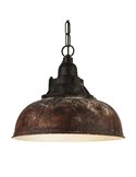 Lámpara de techo colgante industrial de acero café antiguo Ø37mm GRANTHAM 1 1xE27