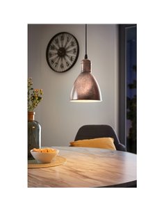 Luminária de teto suspensa PRIDDY 1, tipo industrial, cobre antigo Ø155mm 1xE27 2