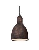 Lámpara de Techo colgante PRIDDY 1, tipo industrial, cobre antiguo Ø155mm 1xE27