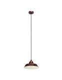 Lámpara colgante de cobre antiguo AUCKLAND, Ø26cm 1xE27