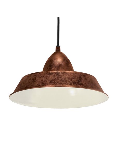 Lámpara colgante de cobre antiguo AUCKLAND, Ø26cm 1xE27