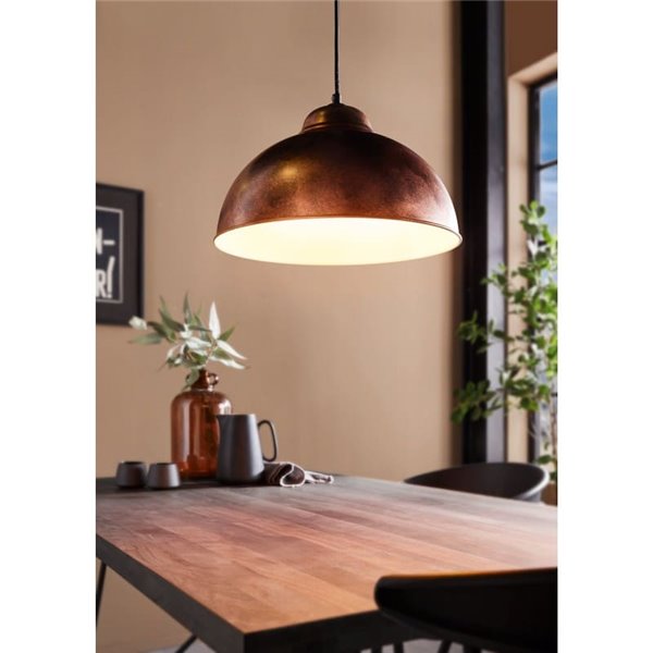 Lámparas de techo colgante TRURO 2 industrial, Ø37cm cobre antiguo