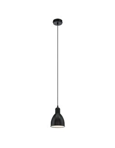 Lámpara colgante industrial negro, PRIDDY, Ø 155mm 1xE27
