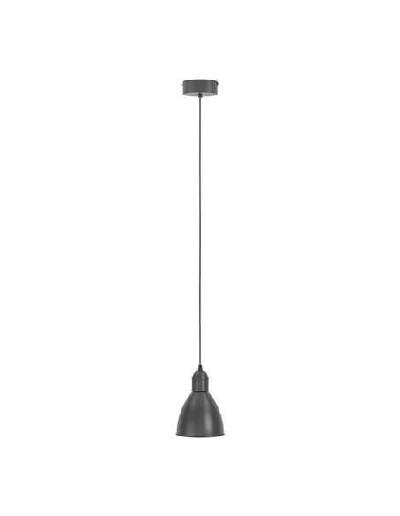 Lámpara colgante industrial negro, PRIDDY, Ø 155mm 1xE27