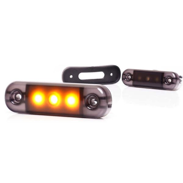 Feux de position LED série 180 noir total W275.1 ambre