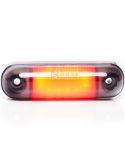 Abajur LED com luz de posição oval W273.2 PRETO - Vermelho