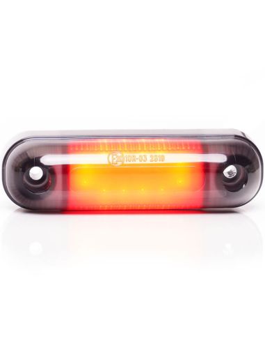 Feu de Position LED Abat-Jour Ovale W273.2 NOIR - Rouge