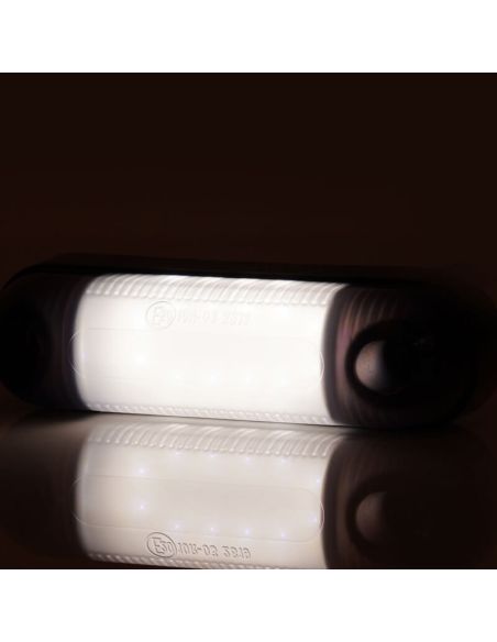 Abajur LED com luz de posição oval W273.2 PRETO - Branco