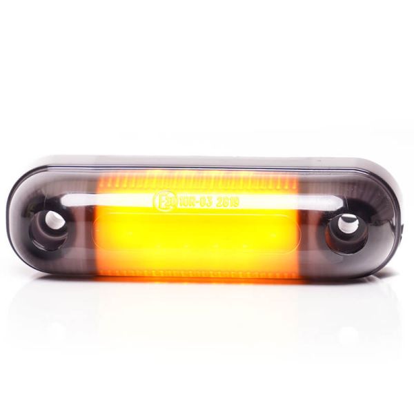 Feu de position LED Abat-jour Ovale W273.2 NOIR - Ambre, Blanc, Rouge - Ambre