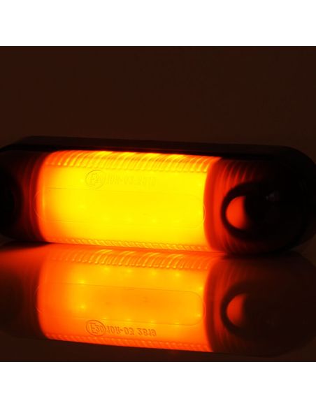 Abajur LED com luz de posição oval W273.2 PRETO - Âmbar