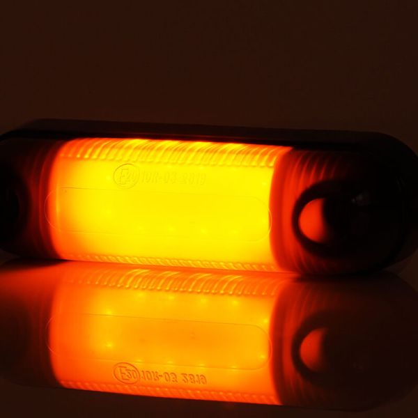 Piloto de Posición LED Tulipa Ovalada W273.2 BLACK - Ambar