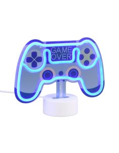 Lámpara LED Azul CONTROL Recargable USB-C Diseño Mando | LeonLeds