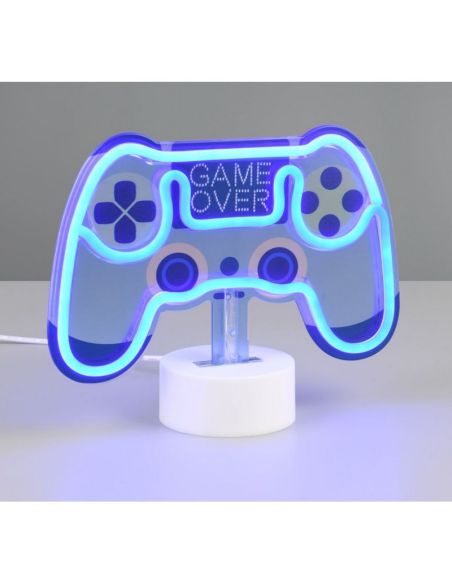 Lámpara LED Azul CONTROL Recargable USB-C Diseño Mando | LeonLeds