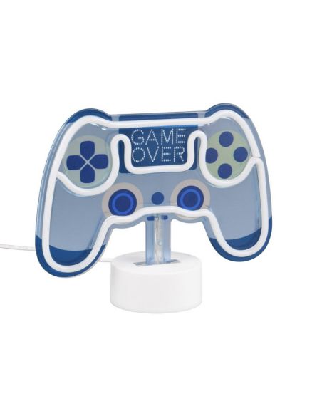 Lámpara LED Azul CONTROL Recargable USB-C Diseño Mando | LeonLeds