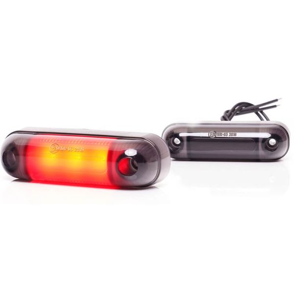 Feu de Position LED Abat-jour Ovale W273.1 NOIR - Arrière Rouge