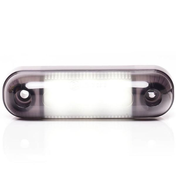 Abajur LED com luz de posição oval W273.1 PRETO - Frente branco