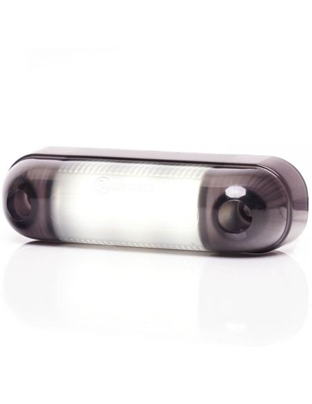 Abajur LED com luz de posição oval W273.1 PRETO - Frente branco