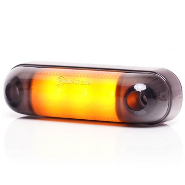 Feu de Position LED Abat-Jour Ovale W273.1 NOIR - Ambre 2327