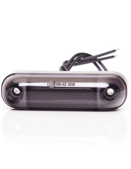 Feu de position LED Abat-jour Ovale W273.1 NOIR - Façade blanche