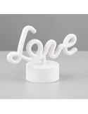 Lámpara LED Rosa AMOR Recargable USB-C con ON/OFF | LeonLeds