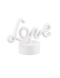 Lámpara LED Rosa AMOR Recargable USB-C con ON/OFF | LeonLeds