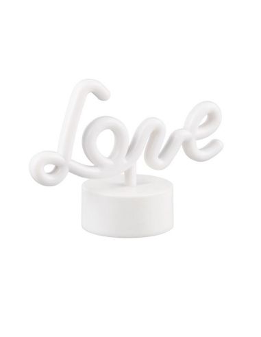 Lámpara LED Rosa AMOR Recargable USB-C con ON/OFF | LeonLeds