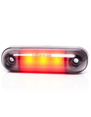 Piloto de Posición LED Tulipa Ovalada W273.1 BLACK - Rojo Trasero