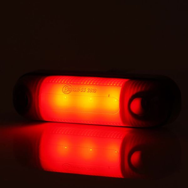 Piloto de Posición LED Tulipa Ovalada W273.1 BLACK - Rojo Trasero