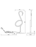 Candeeiro de mesa decorativo LED Flamingo INGO 6W 3000K | LeonLeds