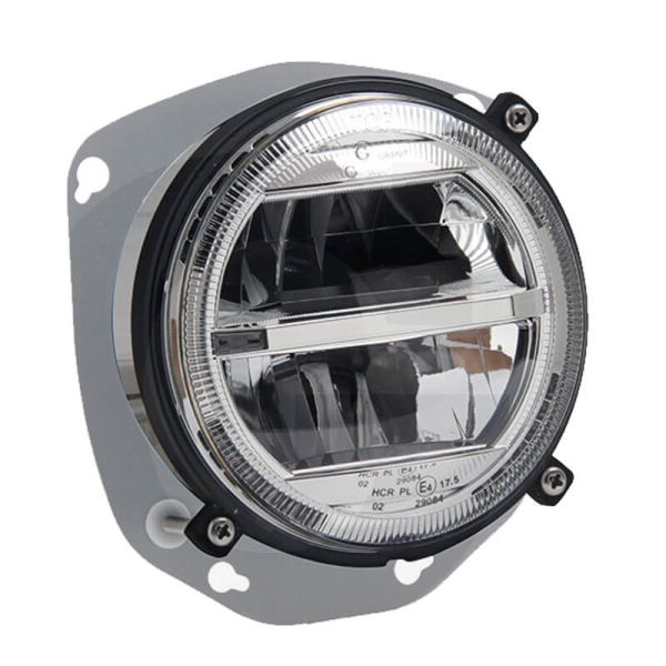 Faro LED Redondo Delantero con Luz de Cruce y Luz de Carretera Homologado Fendt Ø 14,9Cm ECE E112 HCR PL