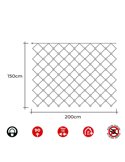 Cortina en red Easy-Connect LED, 2x1,5m 90 Leds, blanco frio para interior/exterior, sin transformador